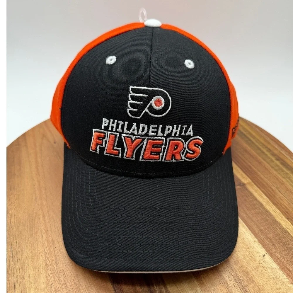 New Lot of 2 Philadelphia Flyers NHL Reebok Hats Adjustable Face Off Headwear